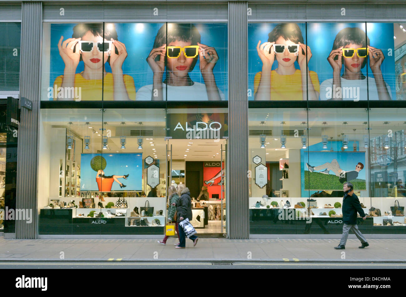 Aldo shoe shop in Oxford Street, London, UK Stock Photo - Alamy