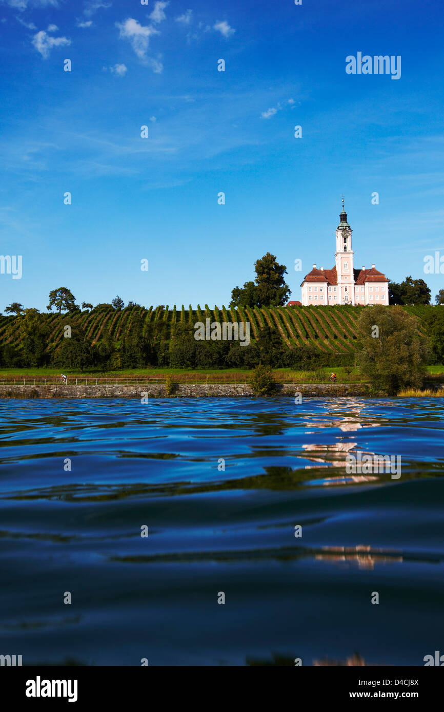 Pilgrimage church of monastery Birnau, Unteruhldingen, Baden-Wuerttemberg, Germany, Europe Stock Photo