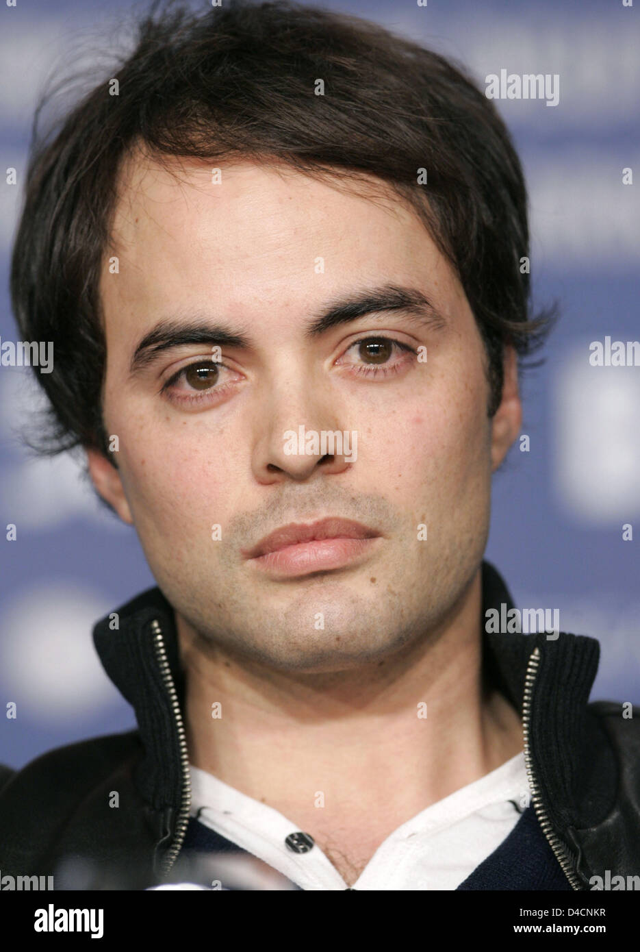 German actor and son of Klaus Kinski, Nikolai Kinski is pictured at a press conference at the 58th Berlin International Film Festival in Berlin, 11 February 2008. The Klaus Kinski documentary' Jesus Christ Saviour' runs in the Panorama section at the 58th Berlin Film Festival. Photo: Jan Woitas Stock Photo