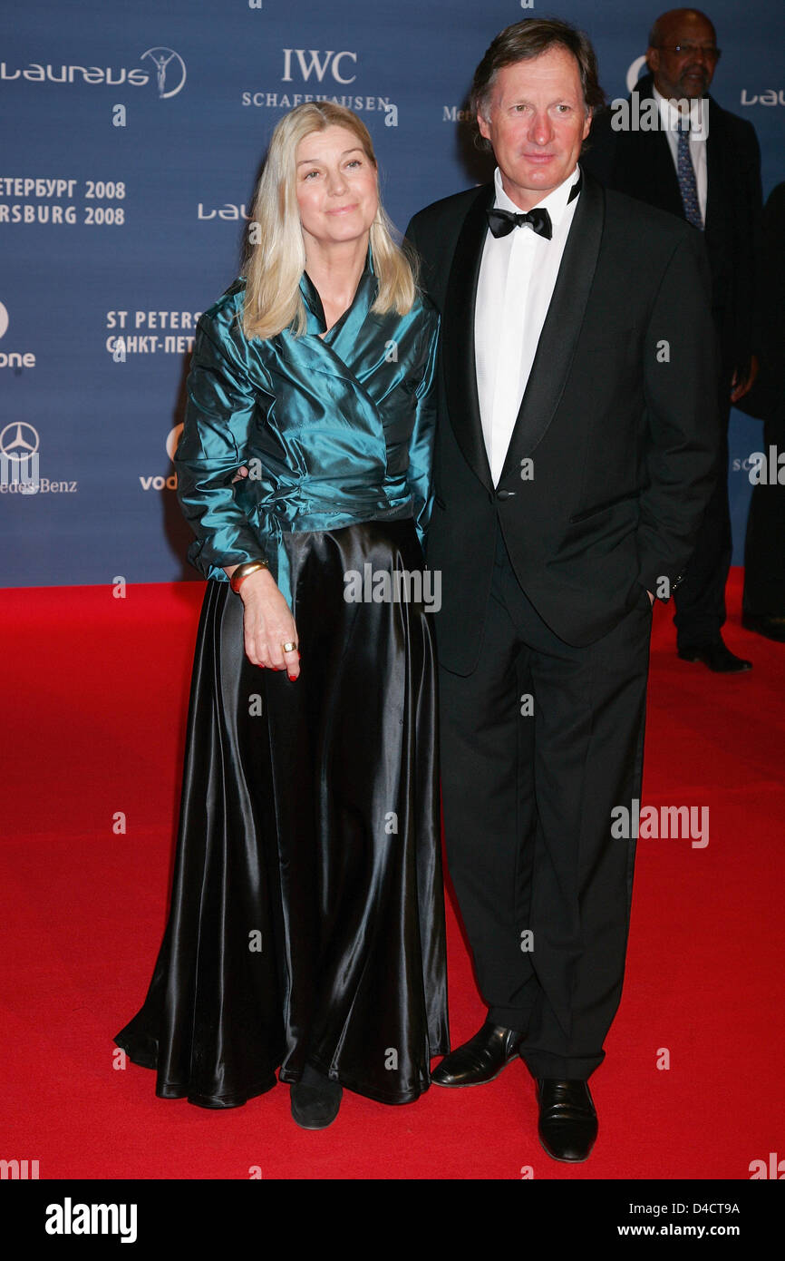 Austrian former downhill champion FRanz Klammer (R) and his wife Eva