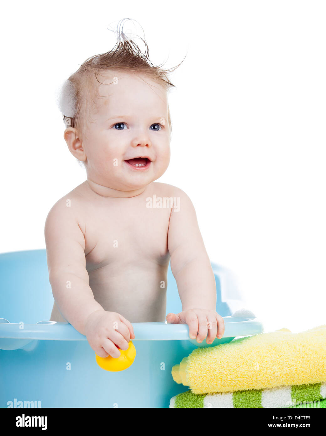 Baby Child Portrait Towel Bathtime High Resolution Stock Photography and Images Alamy