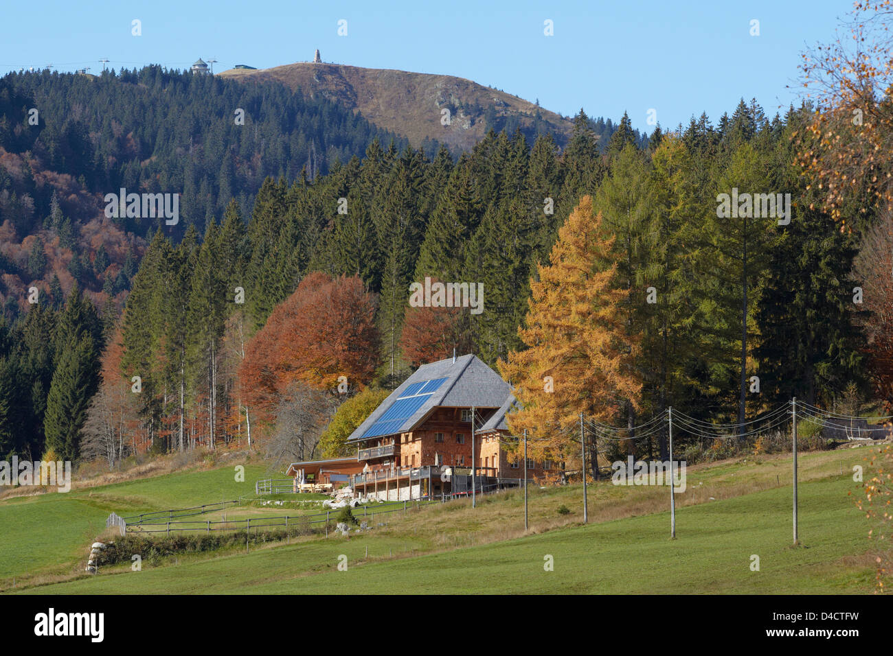 House under the Feldberg in the Black Forest, Germany Stock Photo