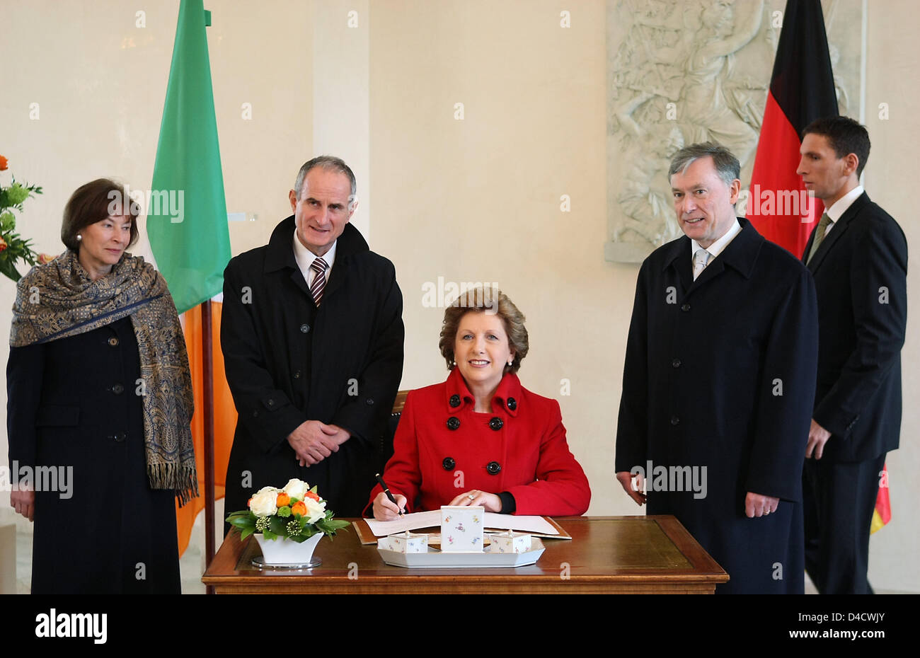 The wife of Germany's President, Eva Luise Koehler, the husband of the ...