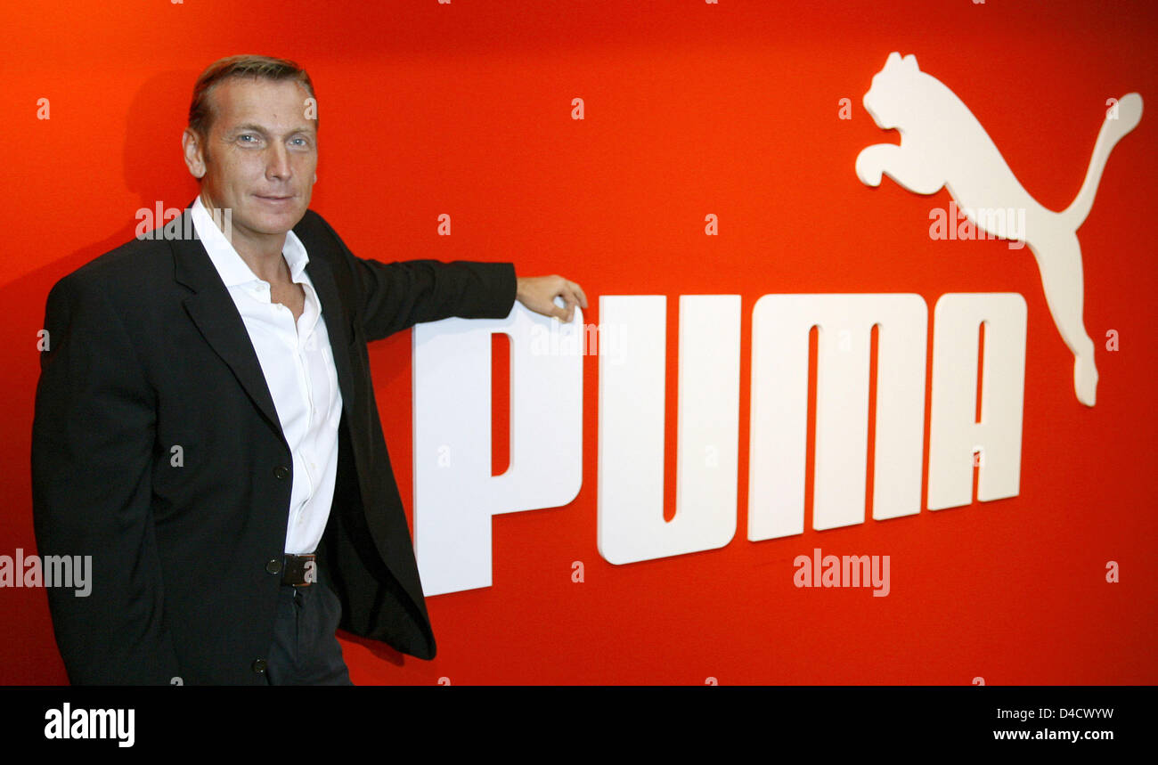 Puma CEO Jochen Zeitz poses before the company's balance press conference  in Nuremberg, Germany, 26 February 2008. The sports goods producer expects  a growth in sales in the one-digit percentage and an