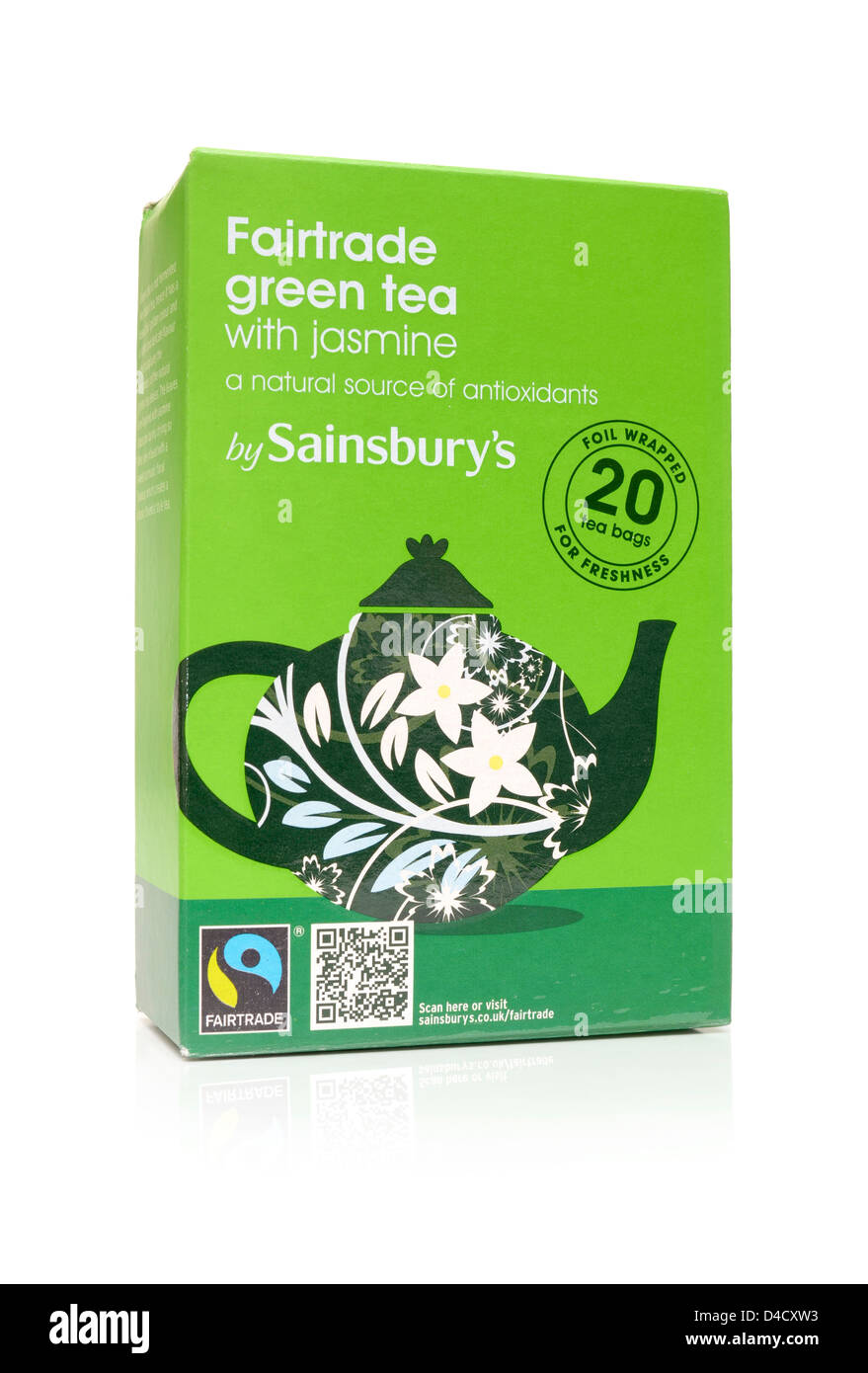 Sainsbury's Fair Trade Green Tea with jasmine Stock Photo Alamy