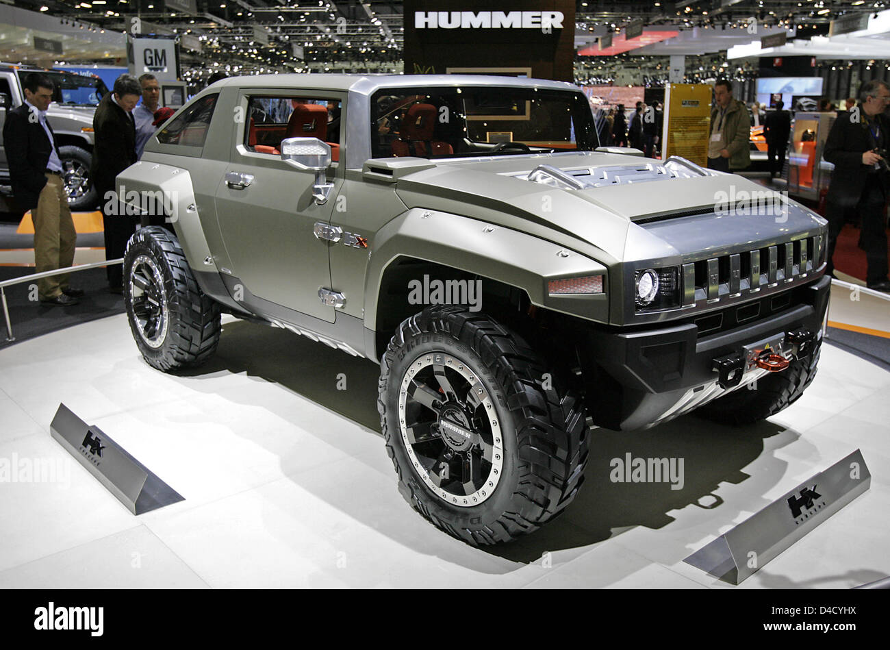 The Hummer HX Concept  is pictured during the second press day at the 78th International Motor Show Geneva, Switzerland, 05 March 2008. Some 260 exhibitors from 30 nations showcase on 77,550 square metres their latest developments at the 78th International Motor Show Geneva running from 06 through 16 March. Photo: MARIJAN MURAT Stock Photo