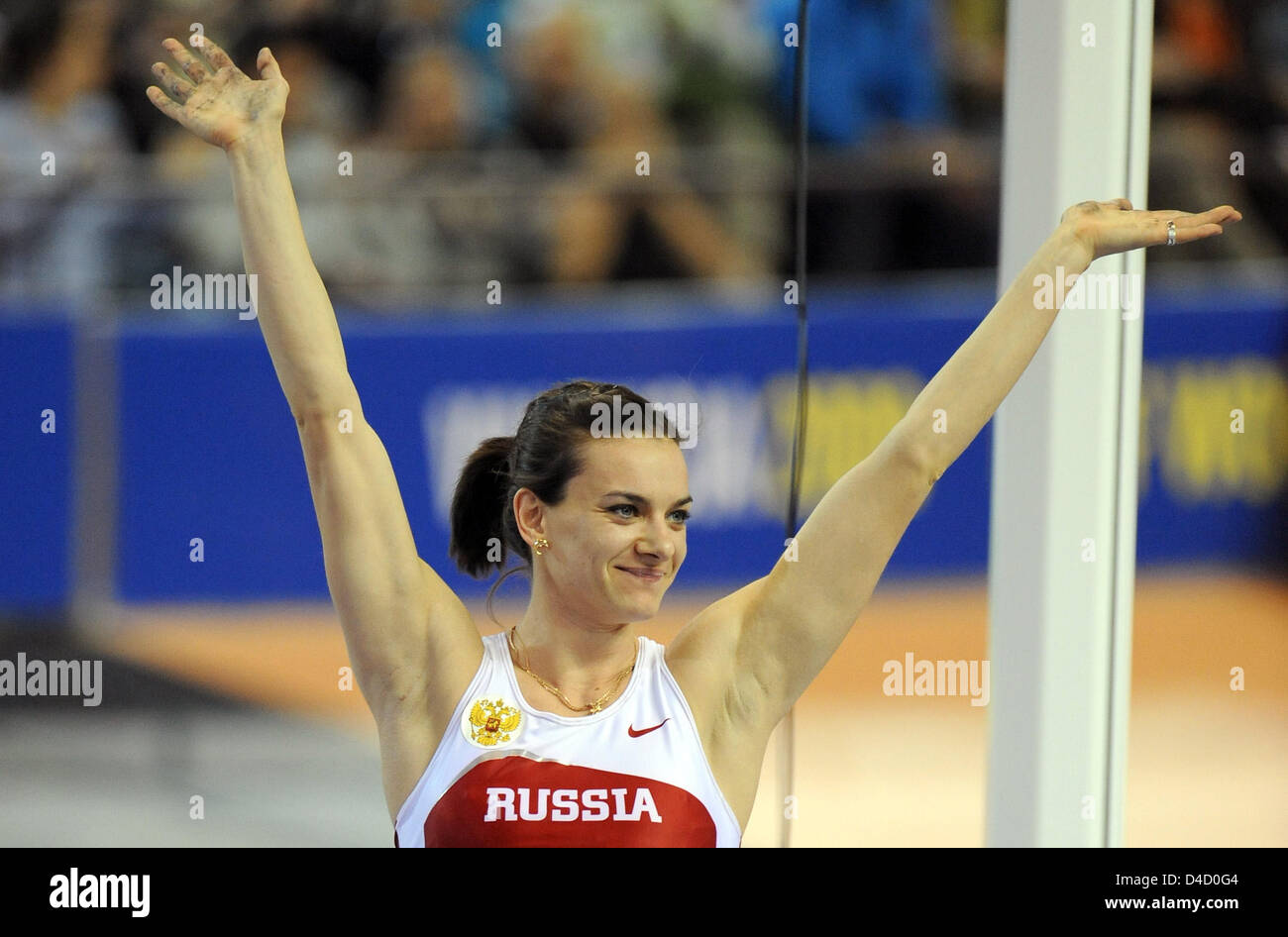 Russian female pole vaulter yelena hires stock photography and images Alamy