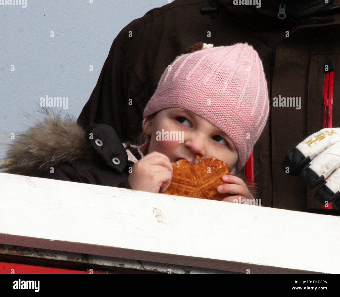 The Norwegian Princess Ingrid-Alexandra pictured at the Ski festival at Holmenkollen close to Oslo, Norway, 09 March, 2008. Photo: Albert Nieboer NETHERLANDS OUT Stock Photo