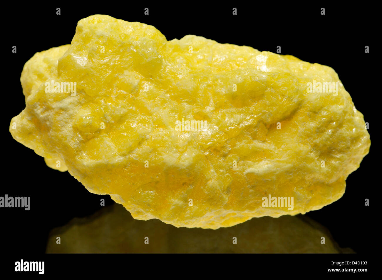 Sulphur / Sulfur sample, Bolivia. Stock Photo