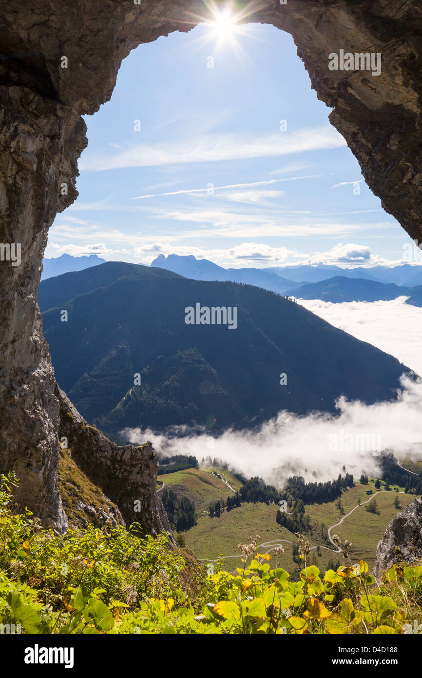 Cave at the Bosruck in the Ennstal Alps, Styria, Austria Stock Photo