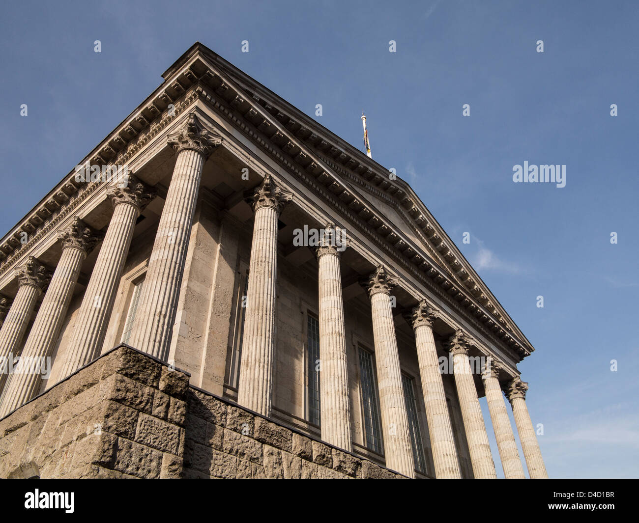 Birmingham Town Hall UK 1834 designed by Joseph Hanson and Edward Welch Stock Photo