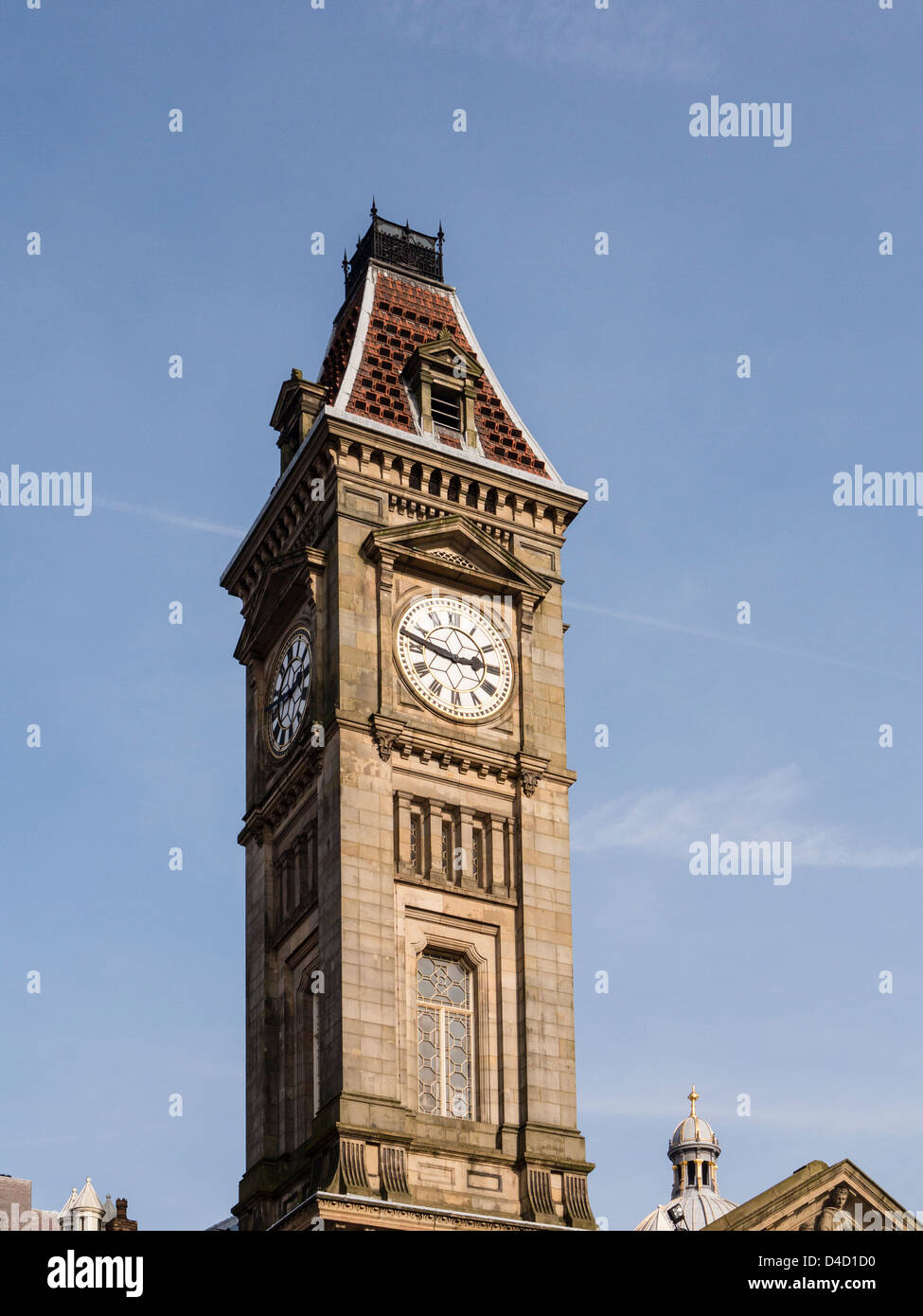 The Clock Tower (Big Brum) of the Museum from Chamberlain Square