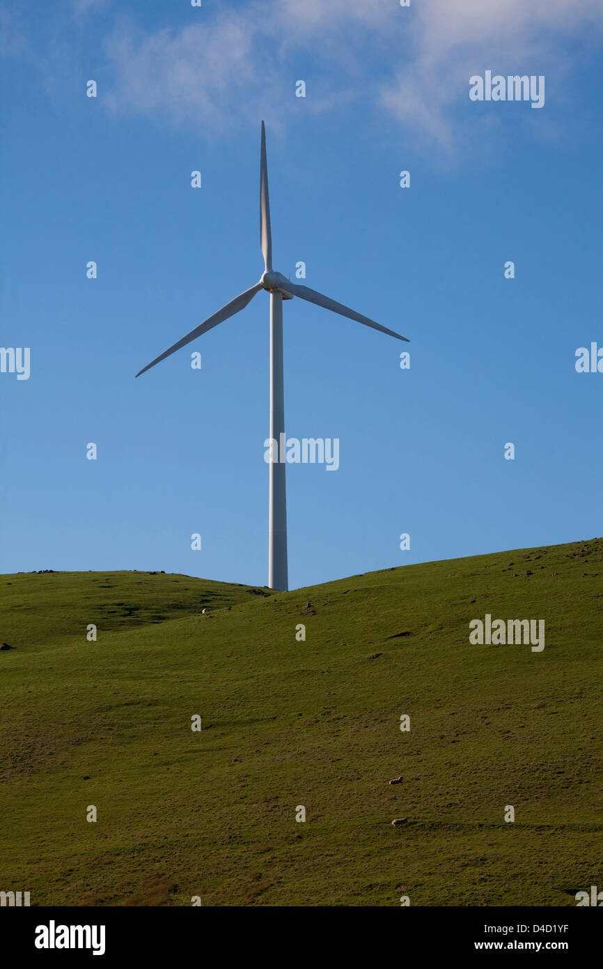 Toora Wind Farm is a wind power station at Toora in South Gippsland, Victoria, Australia. Stock Photo