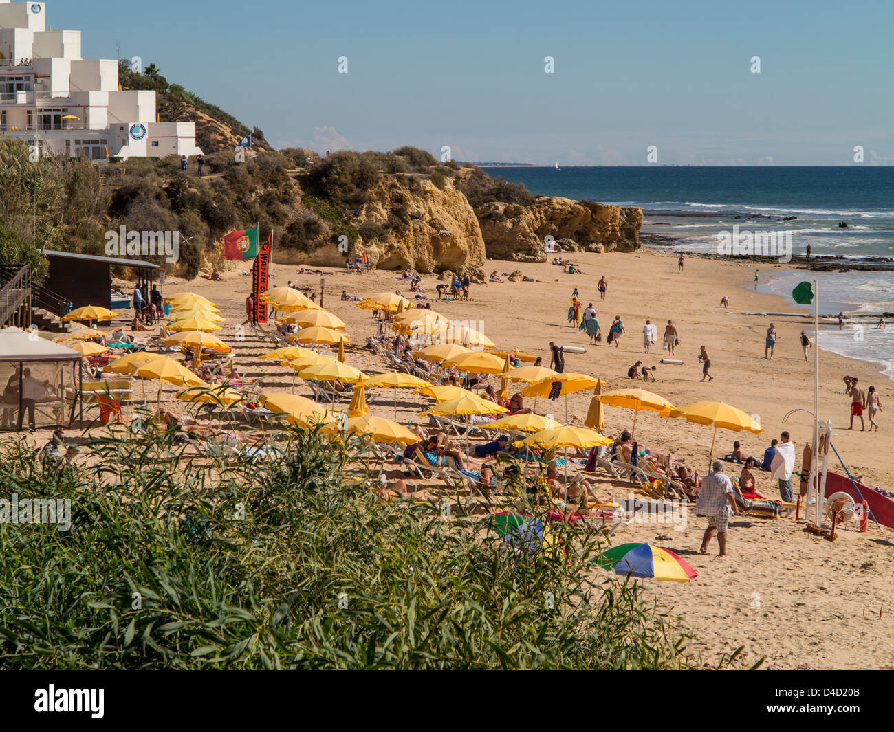 Praia da Oura beach and resort Algarve Portugal Stock Photo