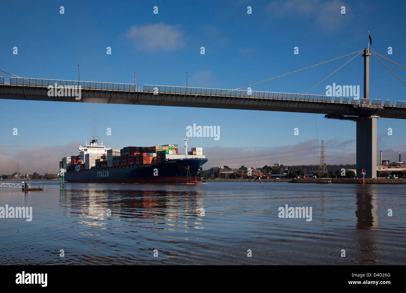Ital Moderna a Panamax design Container Ship passing under the Westgate