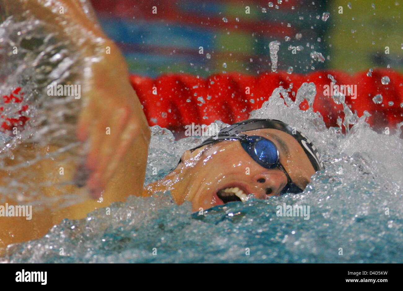 Dutch swimmer Pieter Van Den Hoogenband is pictured in action during a 200m Freestyle prelim