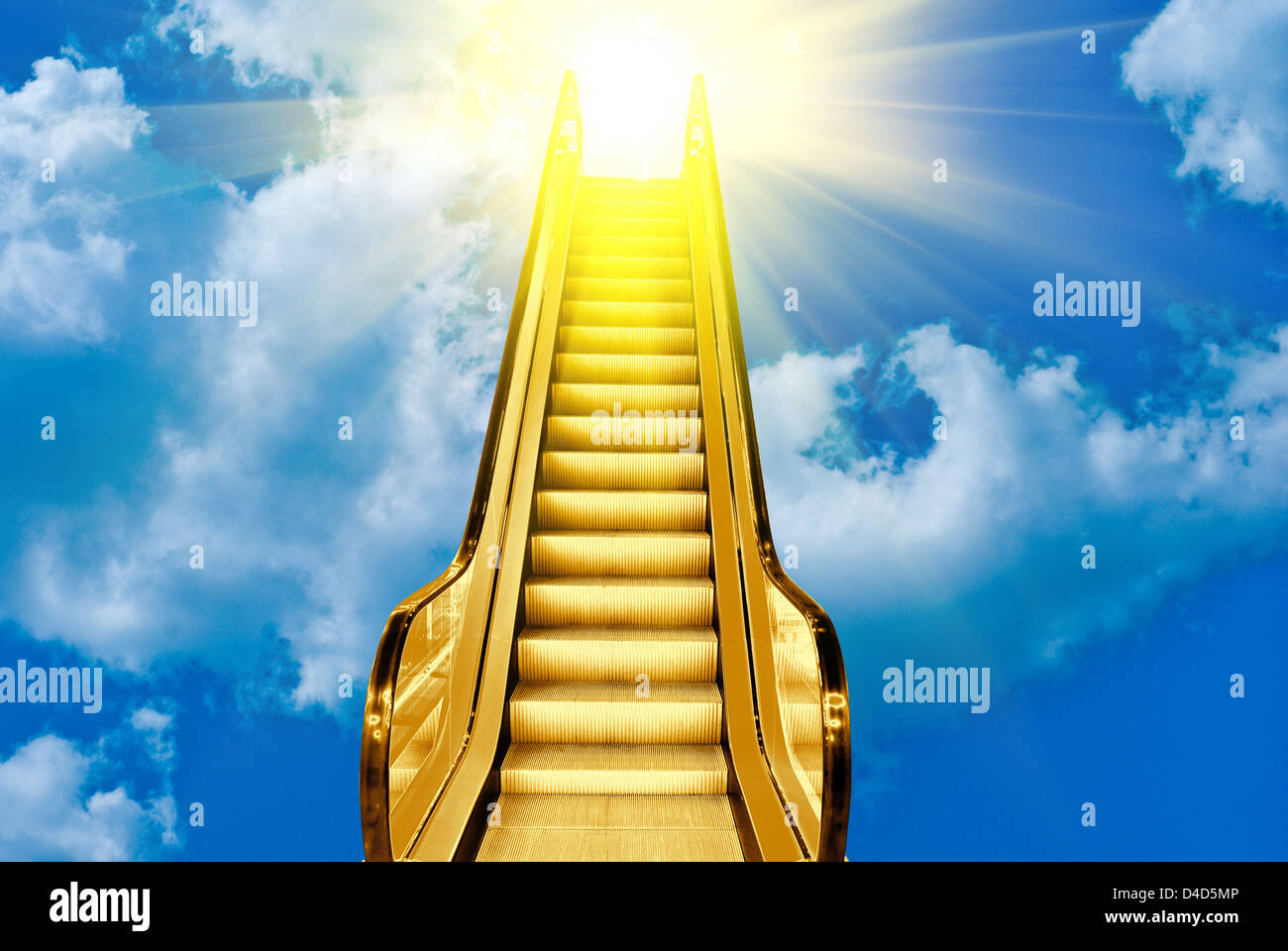 golden ladder Stock Photo