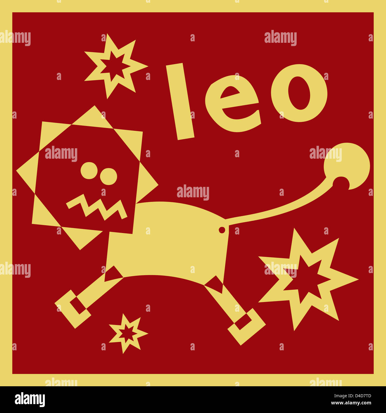 sign of the zodiac Leo Stock Photo