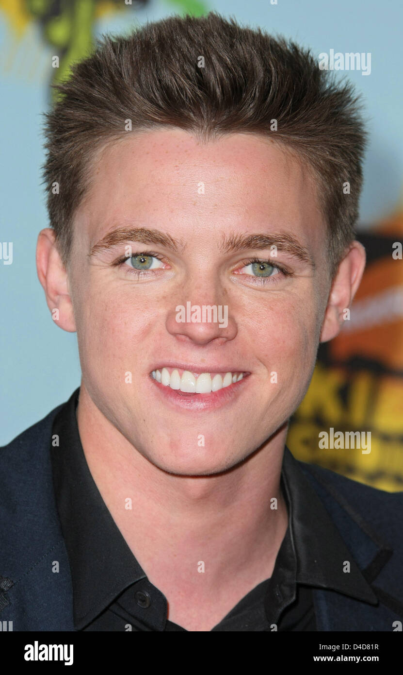Jesse McCartney pictured at the Nickelodeon's Kids' Choice Awards ceremony at UCLA's Pauley Pavilion in Los Angeles, USA, 29  March 2008. Photo: Hubert Boesl Stock Photo