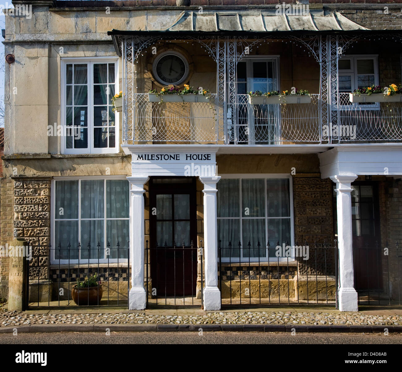 Historic Milestone House, Yoxford, Suffolk, England Stock Photo Alamy