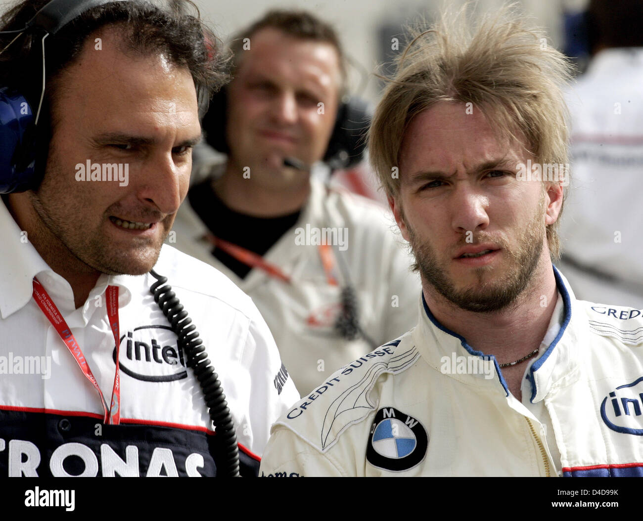 German Formula One driver Nick Heidfeld of BMW Sauber pictured with a