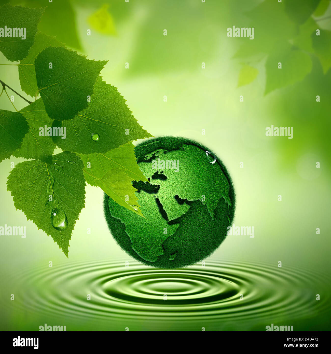 Green Earth. Abstract environmental backgrounds Stock Photo - Alamy