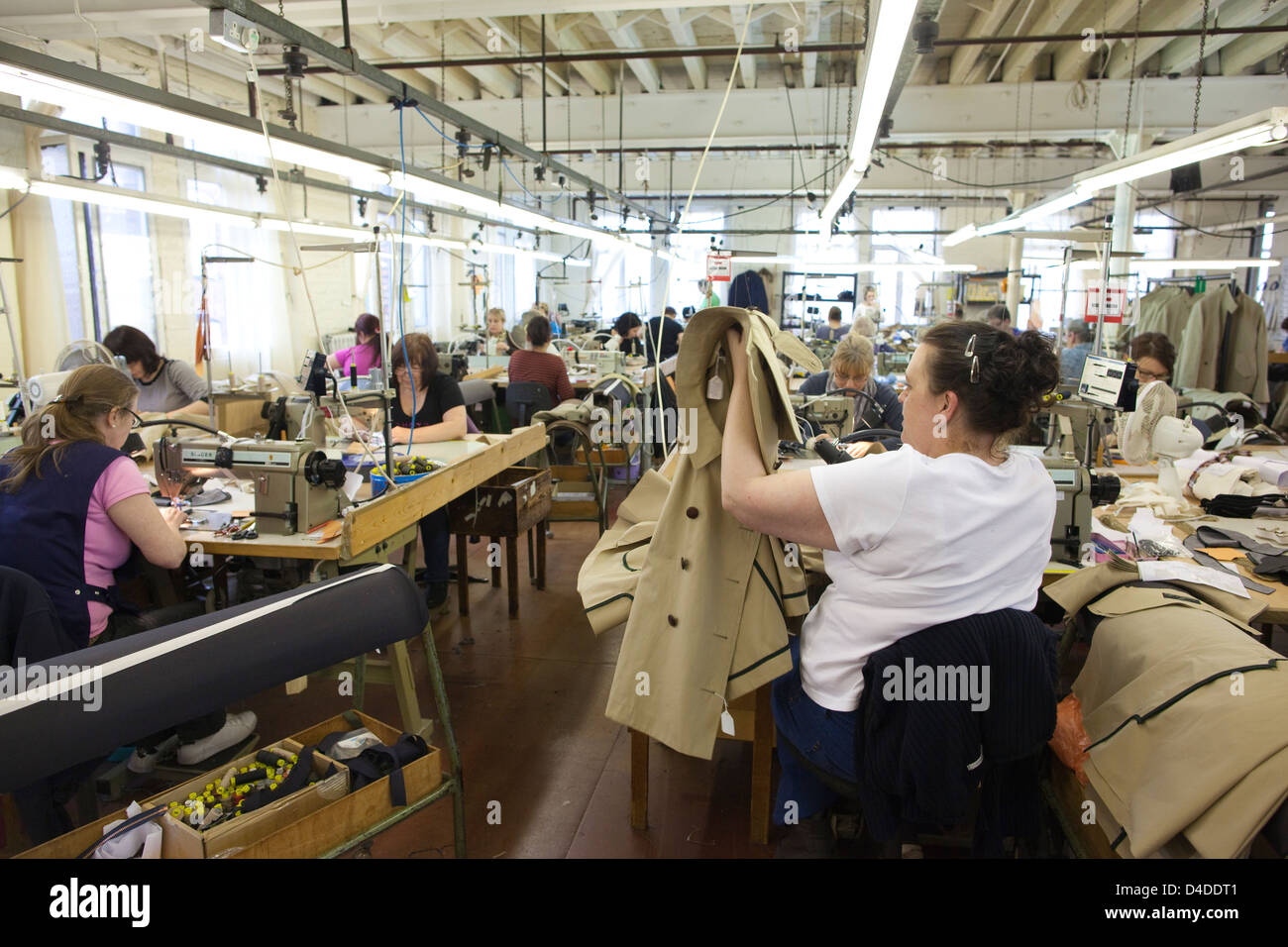 British clothes manufacturer Private White V.C. in Salford, Manchester