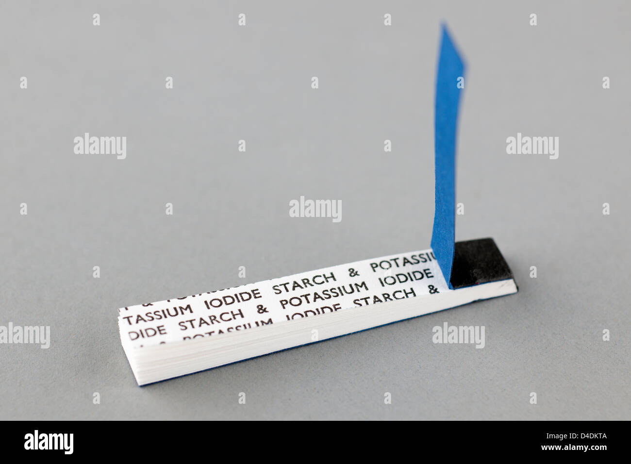Pack of Potassium Iodide starch papers Stock Photo Alamy
