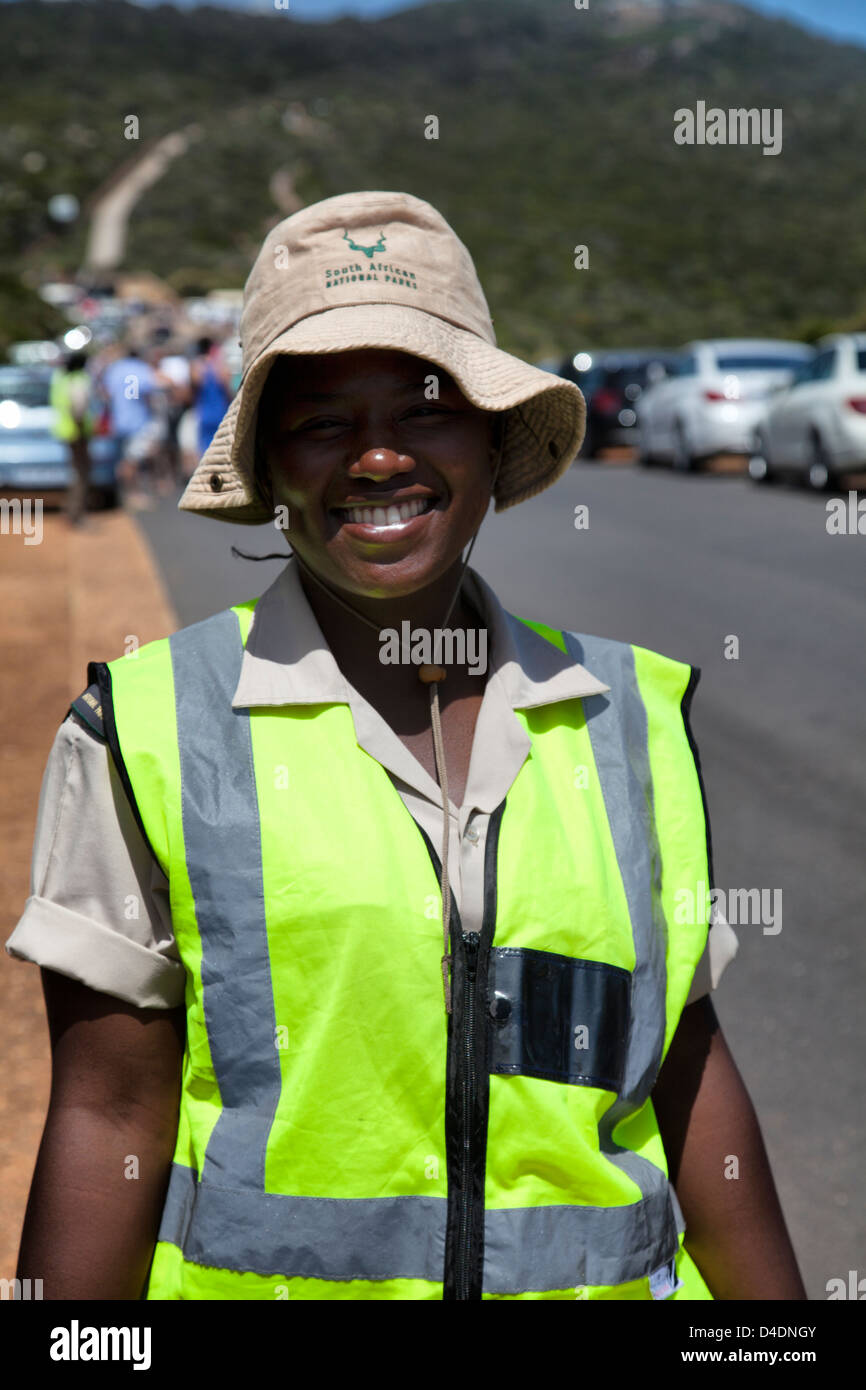 Black woman parking attendant hi-res stock photography and images - Alamy