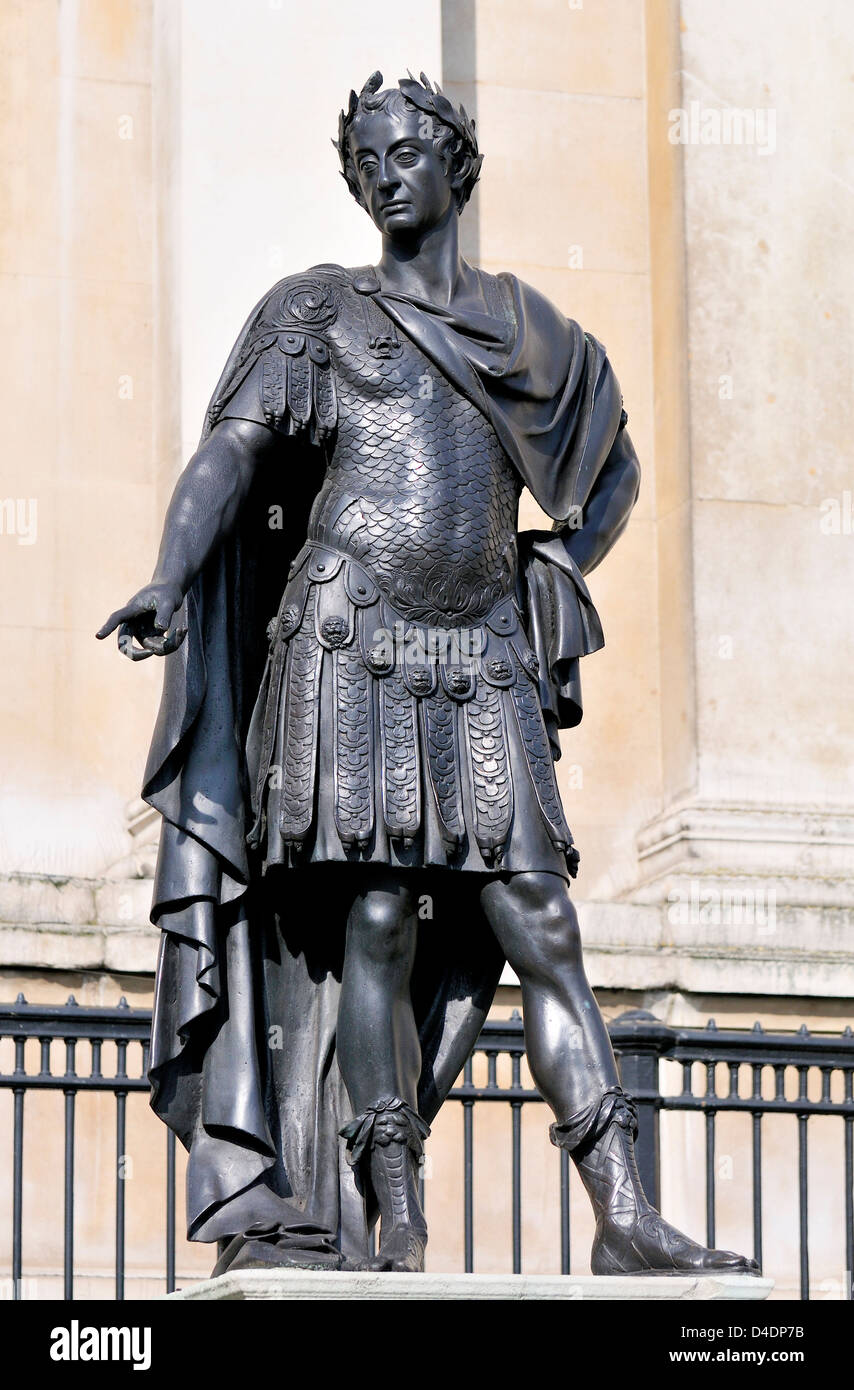 London, England, UK. Statue (by Grindling Gibbons, 1868) of King James