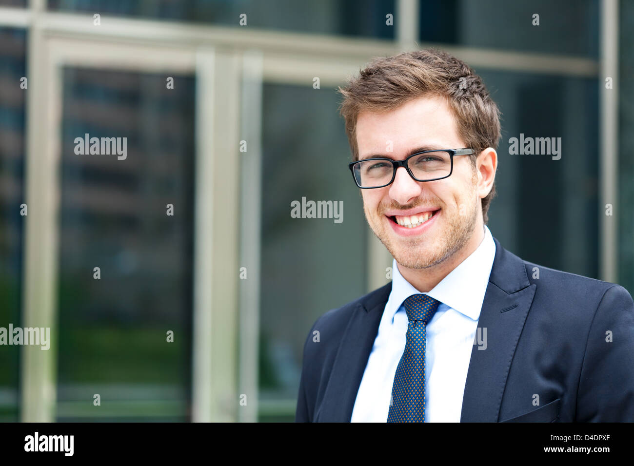 Portrait of an handsome businessman Stock Photo - Alamy