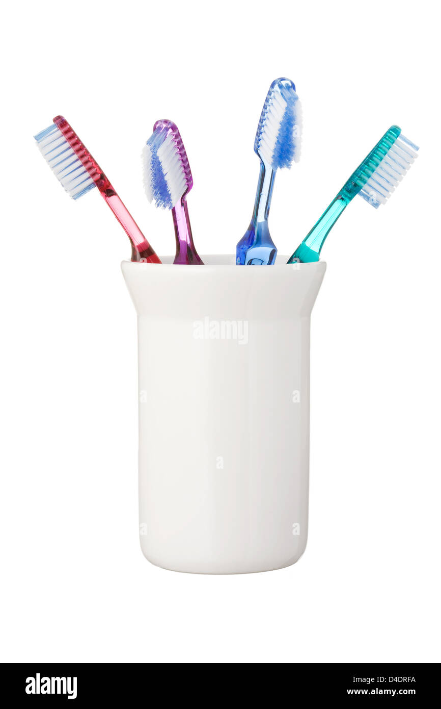 Toothbrushes isolated on white background Stock Photo - Alamy