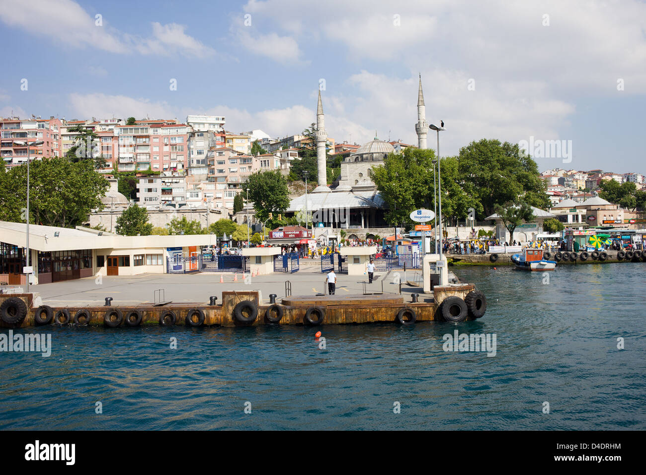 Asian Side of Istanbul, port in Uskudar district in Istanbul, Turkey. Stock Photo