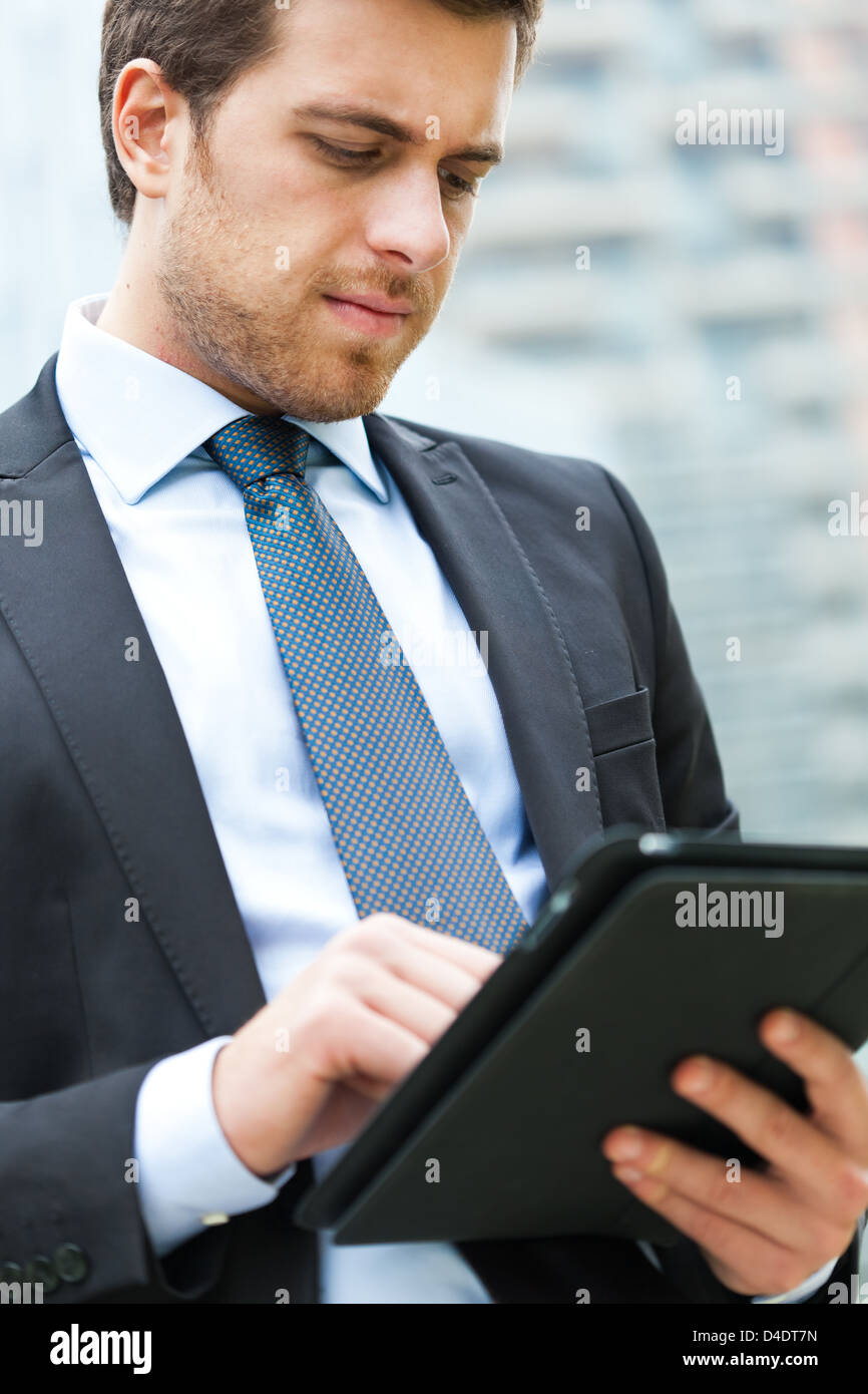 Portrait of an handsome businessman Stock Photo - Alamy