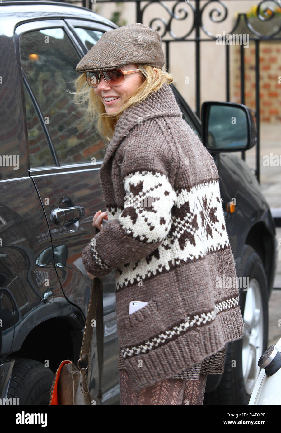 Geri Halliwell seen out and about in Highgate, North London. Credit