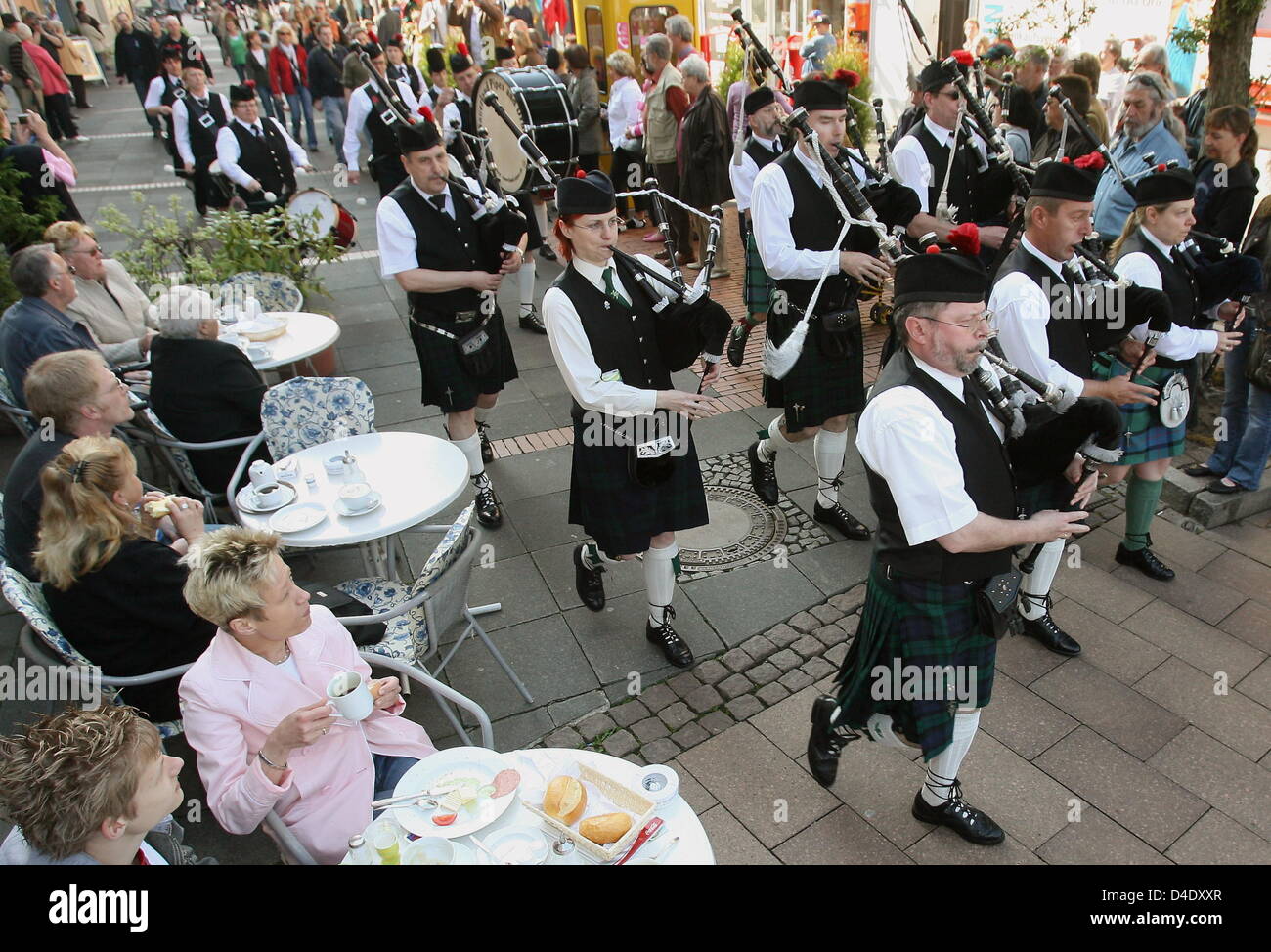 The 1st Sauerland Pipes And Drums Performs During The March Of The D4DXXR 