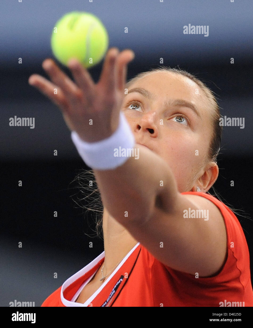 Russian tennis player Nadia Petrova is shown in action during the