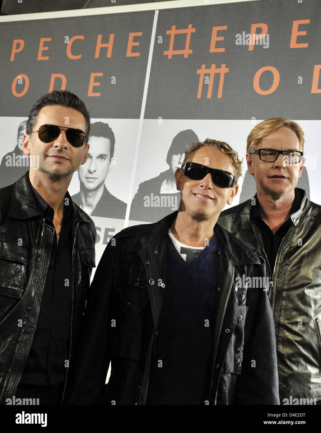 Band members of Depeche Mode, David Gahan (L-R), Martin Gore and