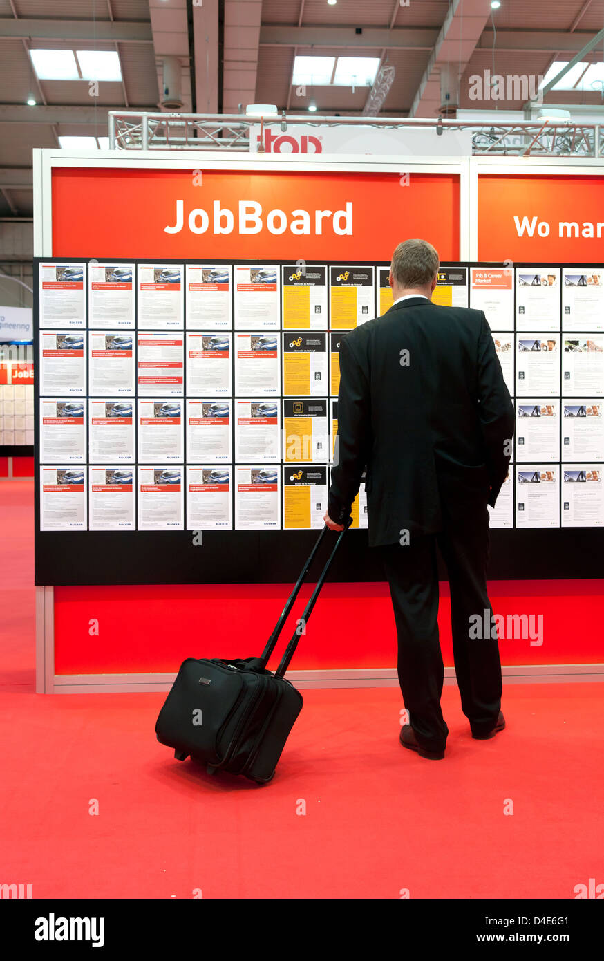 Hannover, Germany, Job Market at the industrial fair Hannover Stock Photo