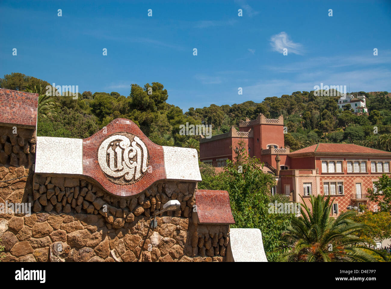 Parc Guell, Gaudi, Barcelona, Catalunya, Spain, Europe Stock Photo