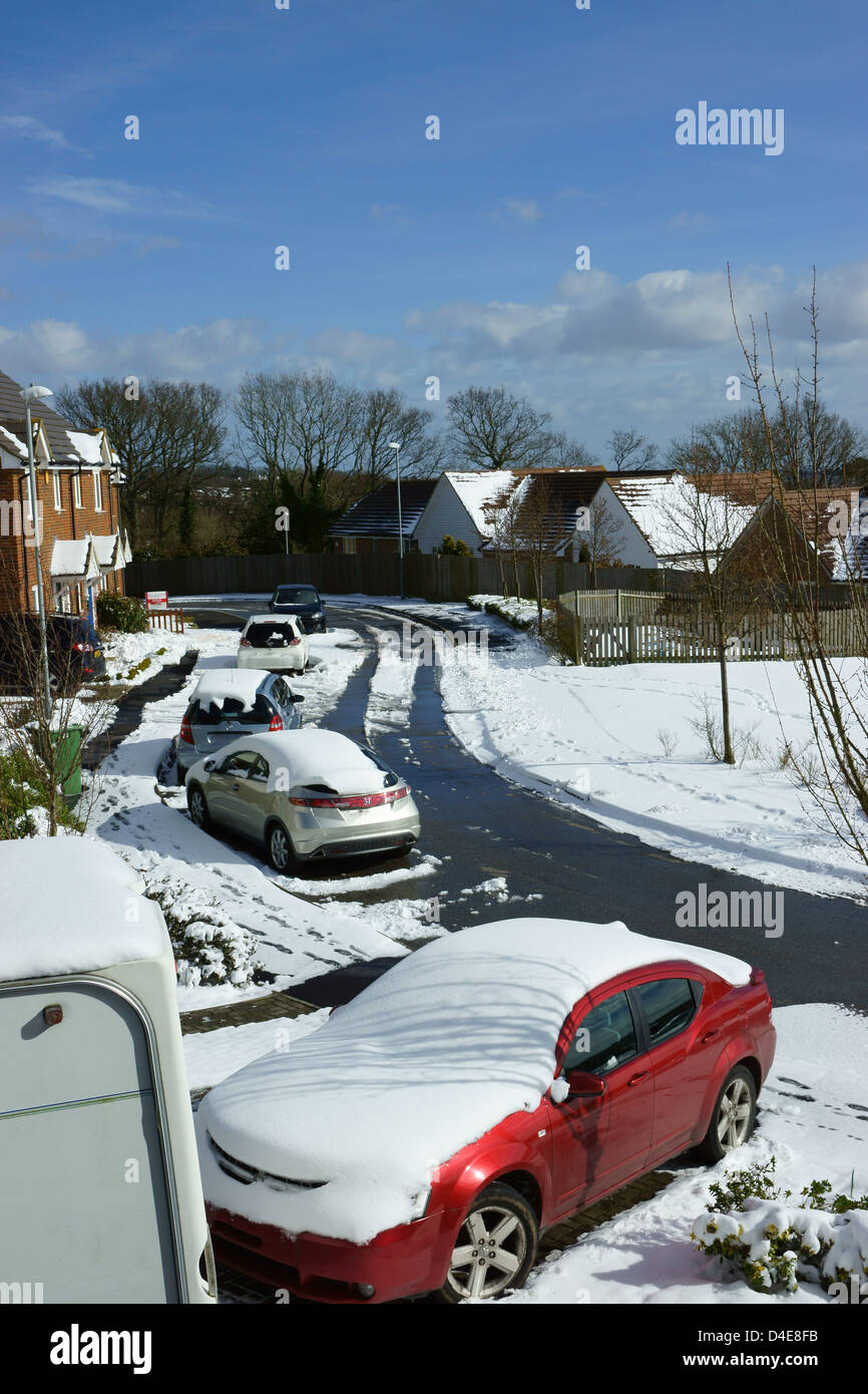 Snow ridden road hi-res stock photography and images - Alamy