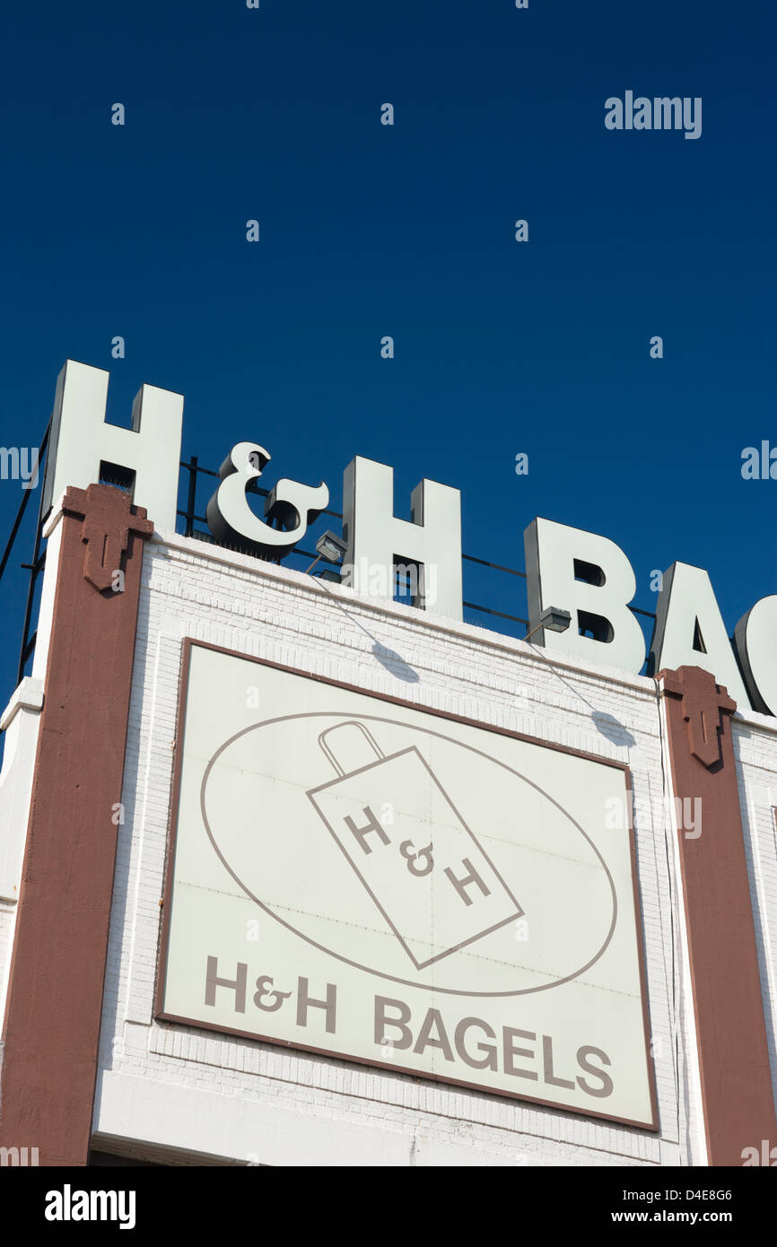 H & H BAGELS BAKERY SIGN WEST FORTY SIXTH STREET HELLS KITCHEN