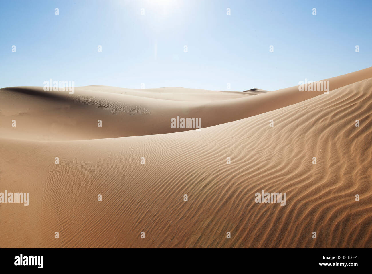 Desert sand dunes in Liwa Oasis, UAE Stock Photo