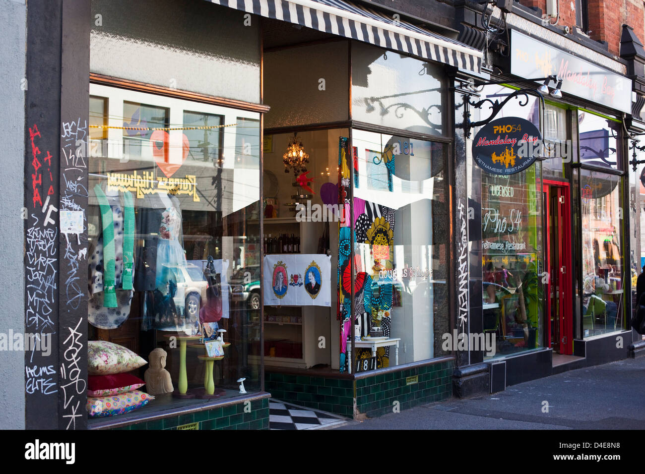 Homewares store on Brunswick Street. Fitzroy, Melbourne, Victoria