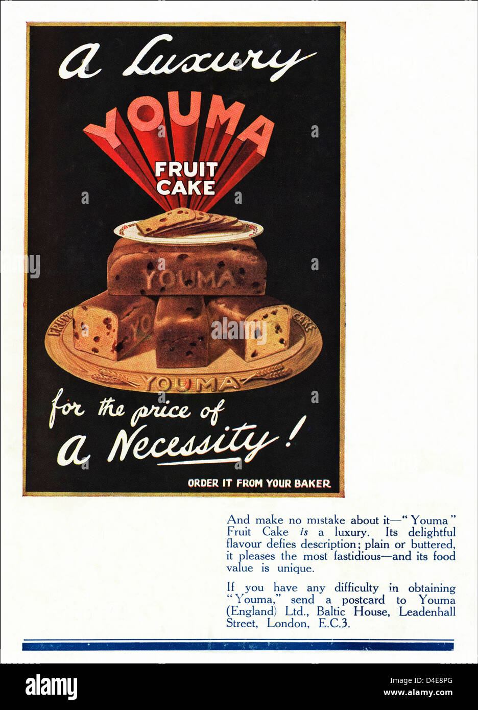 Old cake advert hires stock photography and images Alamy