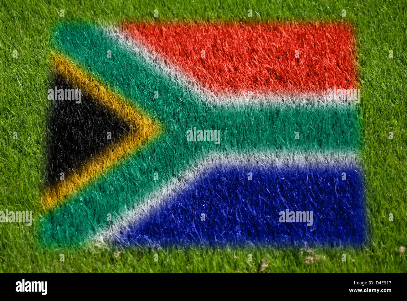 South africa flag paint hi-res stock photography and images - Alamy