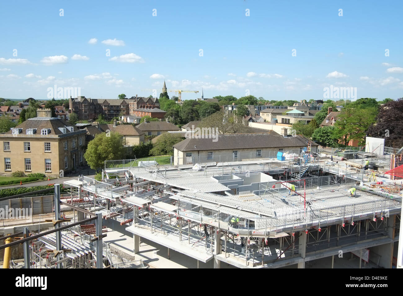 Construction of the The Radcliffe Observatory Quarter. Stock Photo