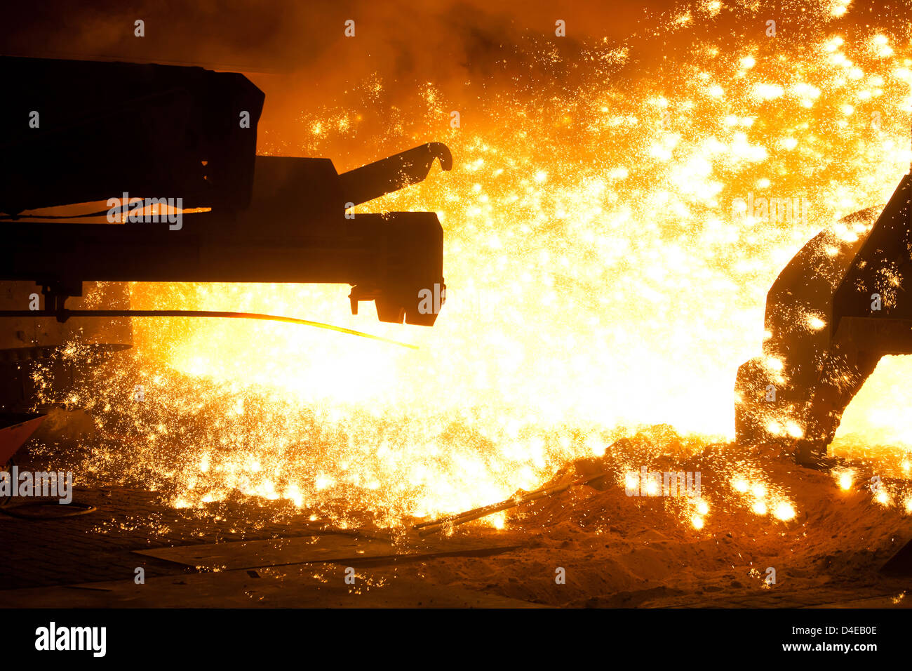 Duisburg, Germany, blast furnace 8 of ThyssenKrupp Steel AG Stock Photo
