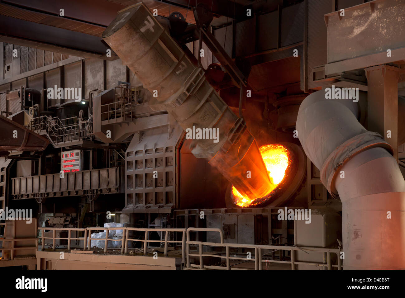 Duisburg, Germany, in the ThyssenKrupp Steel AG Stock Photo