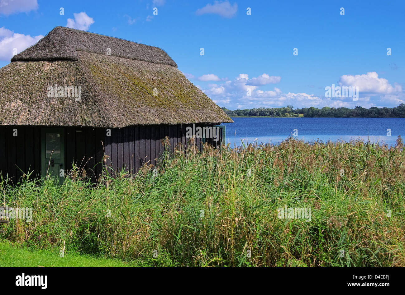 Huette am See - cabin by the lake 02 Stock Photo